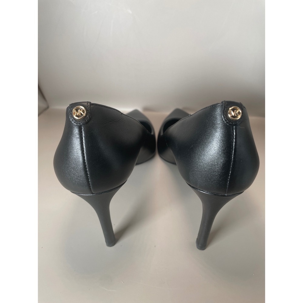 Michael Kors Dorothy Flex Black Leather Pointed Toe Pumps Heels Womens 7M - Picture 4 of 8
